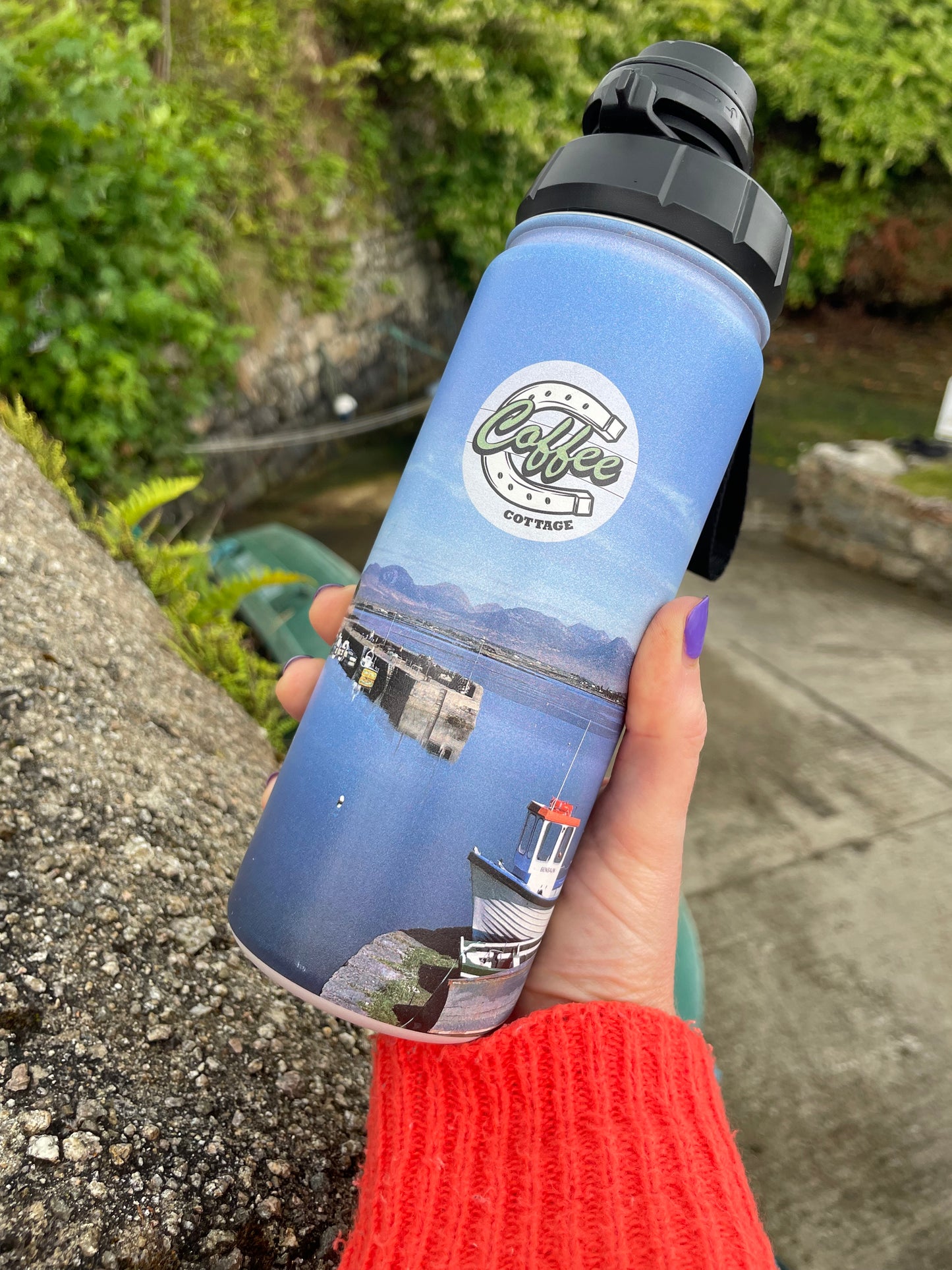 Coffee Cottage Insulated Water Bottle
