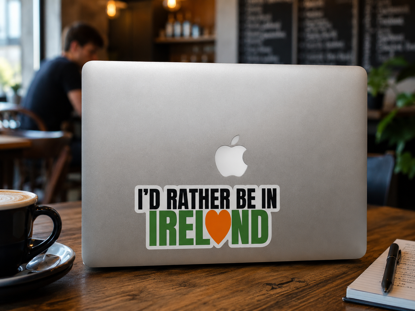 Id rather be in Ireland bumper sticker