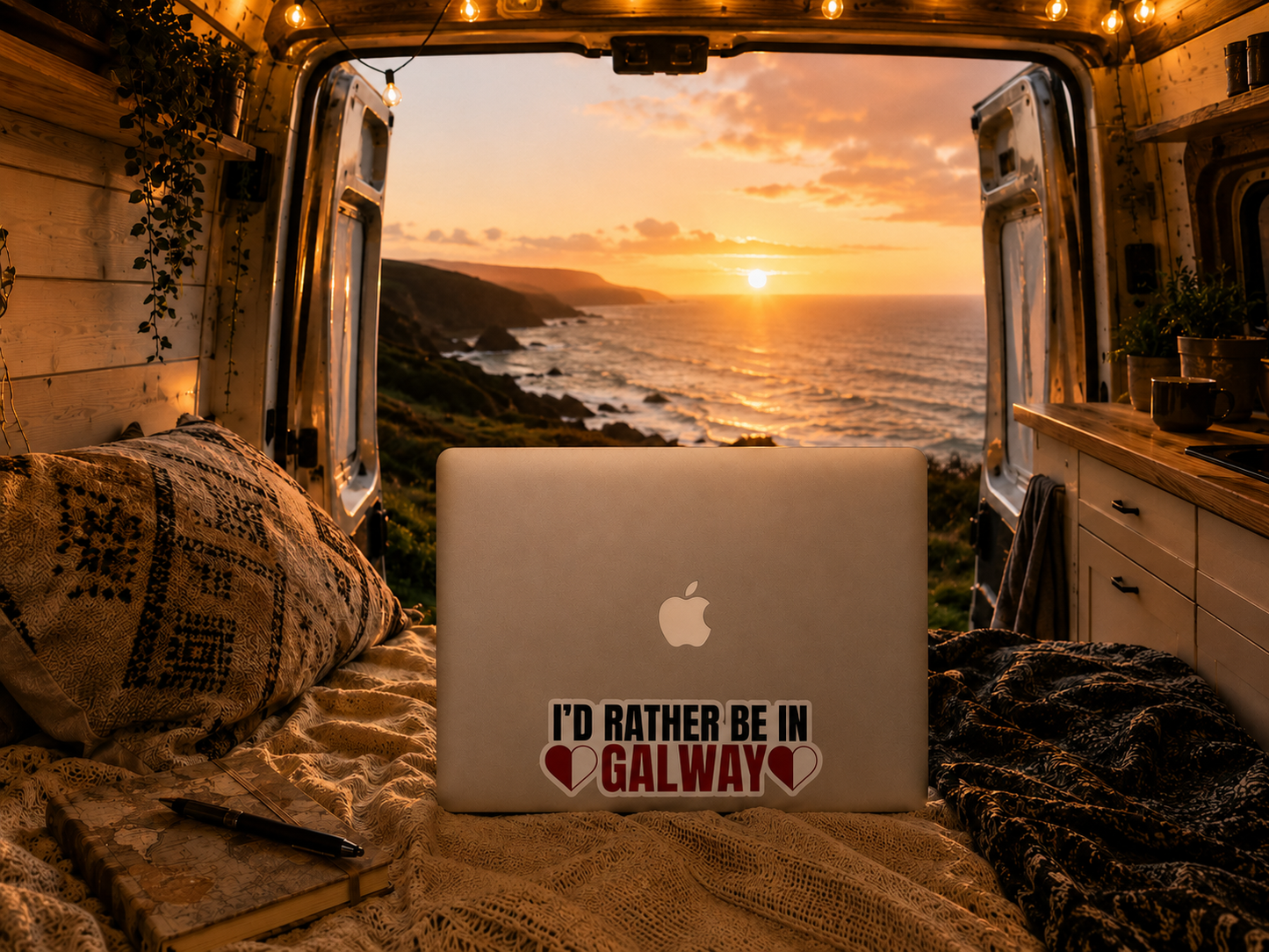 Id rather be in Galway bumper sticker