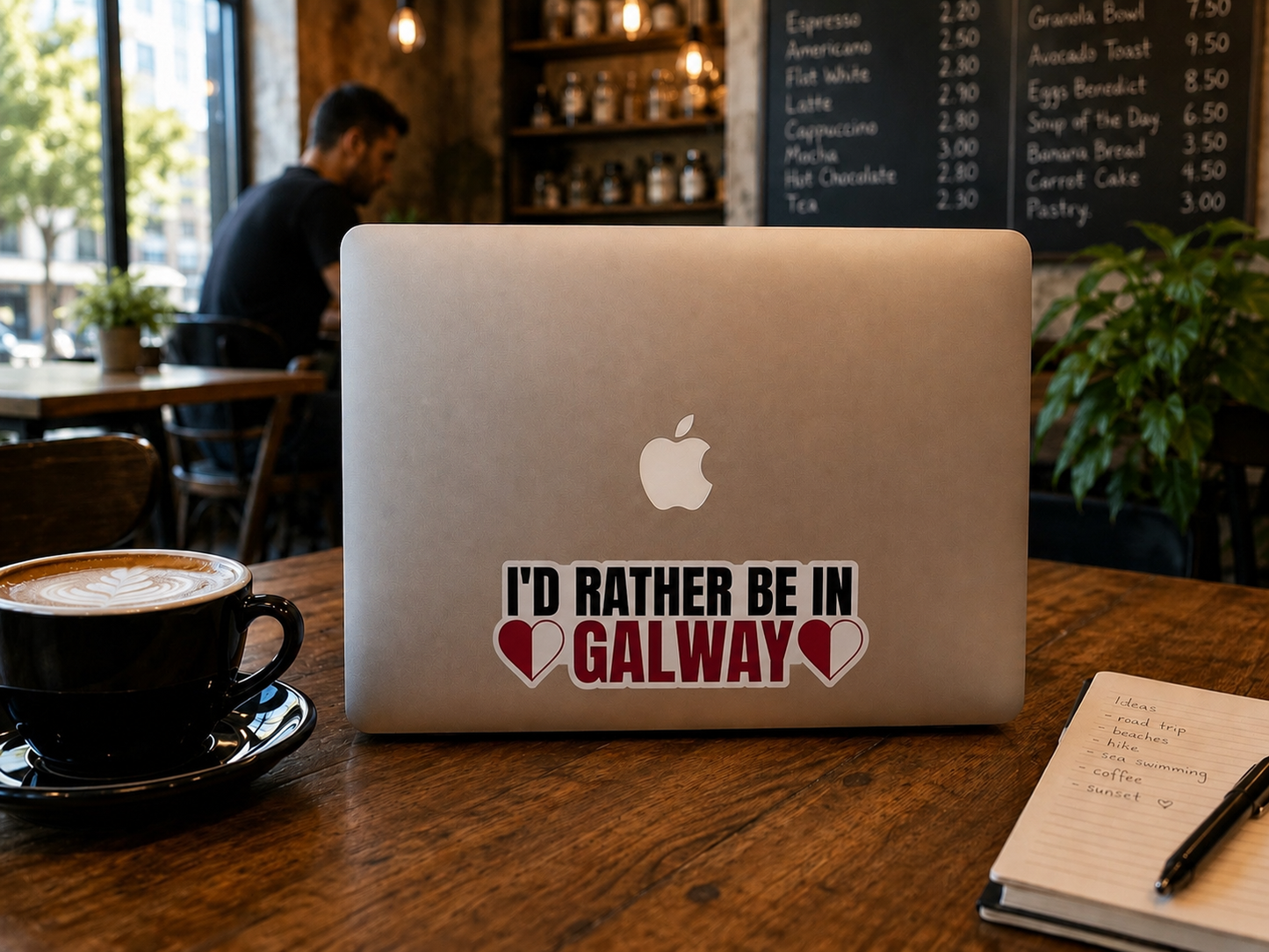Id rather be in Galway bumper sticker