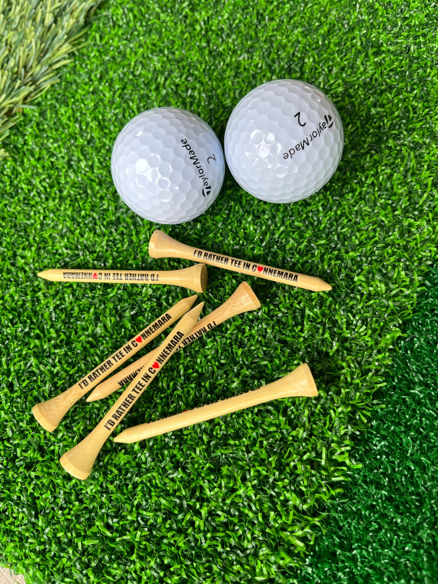 I'd Rather Tee in Connemara Bamboo Golf Tees