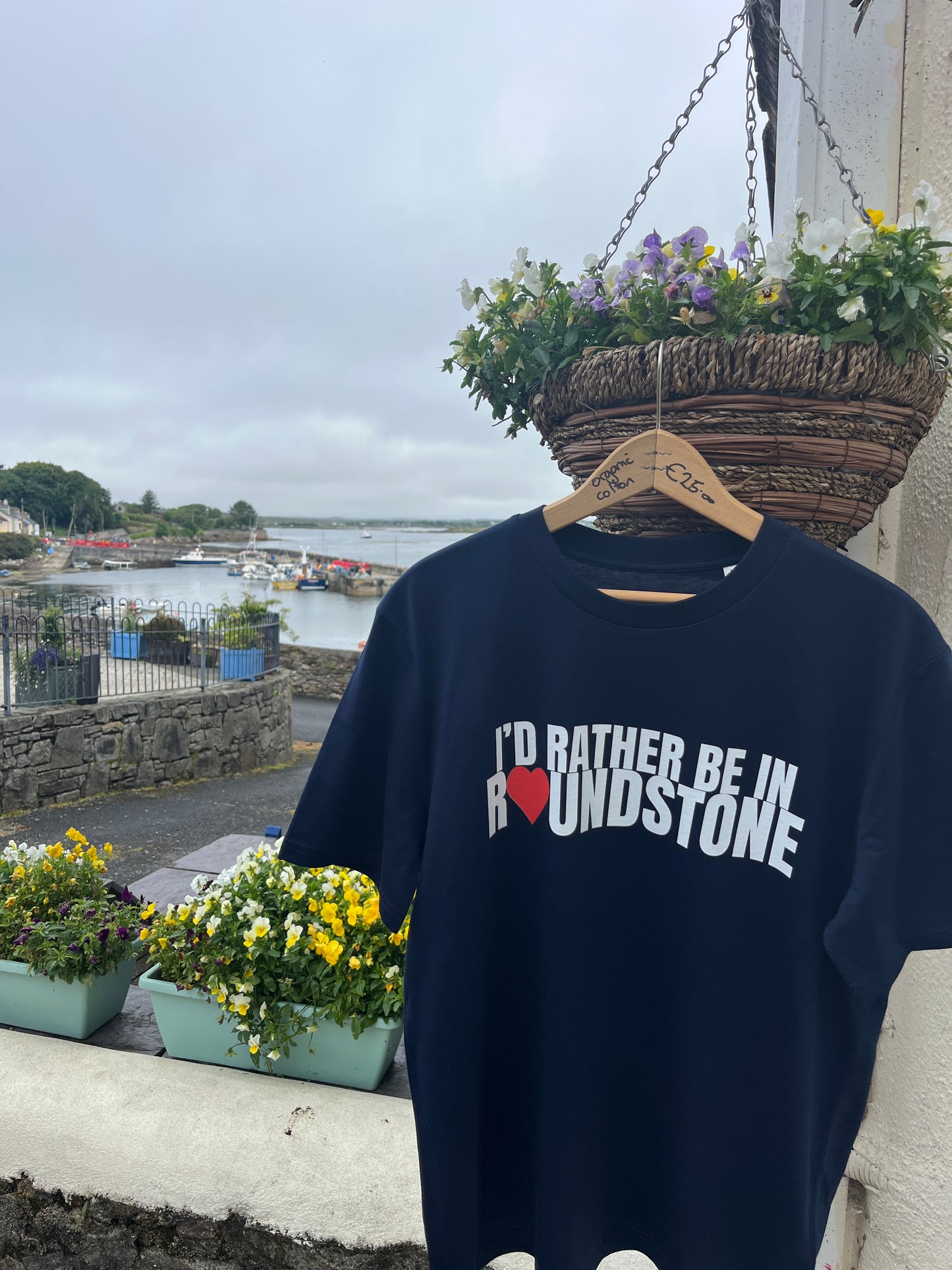 I'd Rather Be In Roundstone Navy T-Shirt