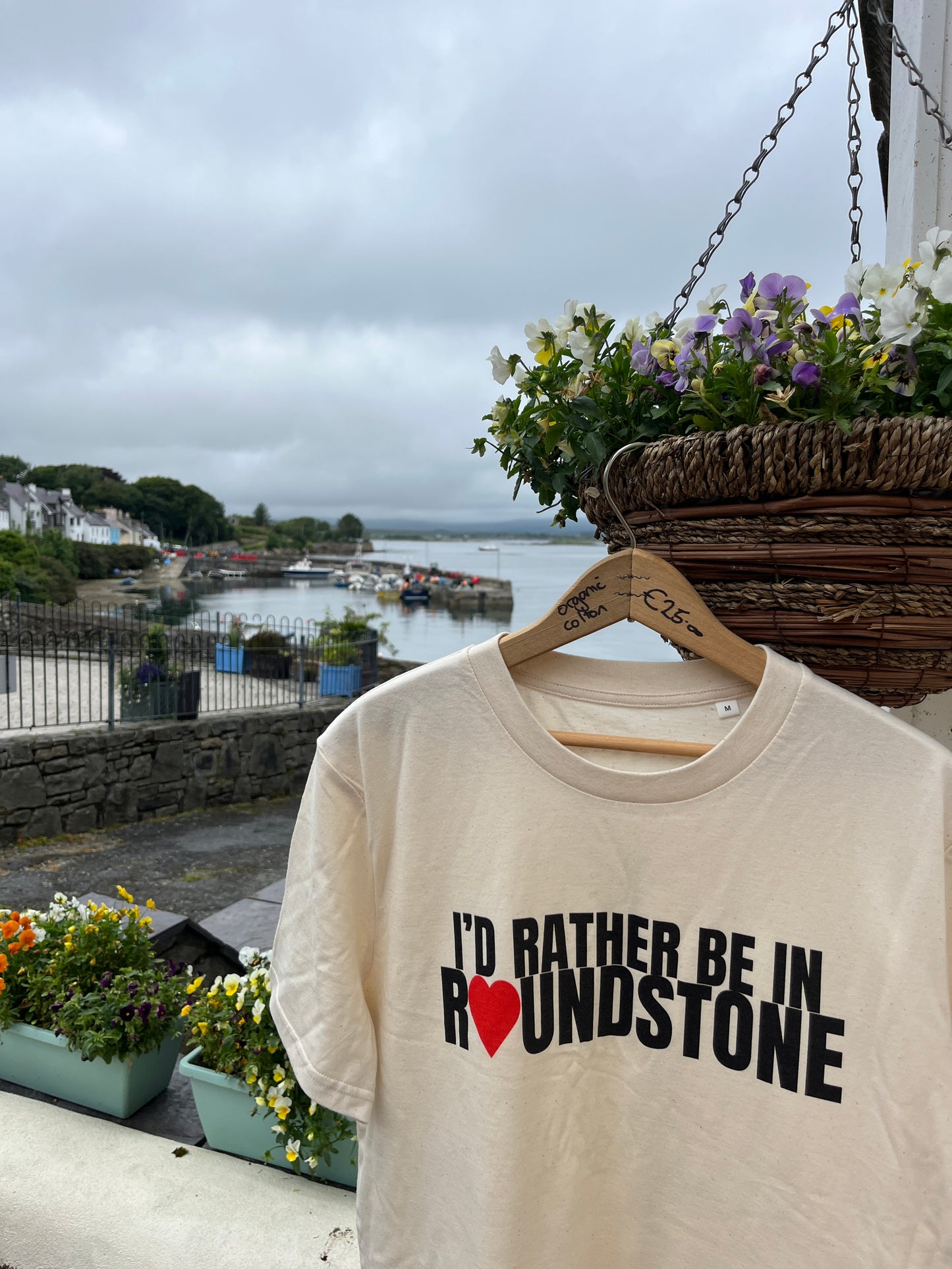 I'd Rather Be In Roundstone Off white T-Shirt