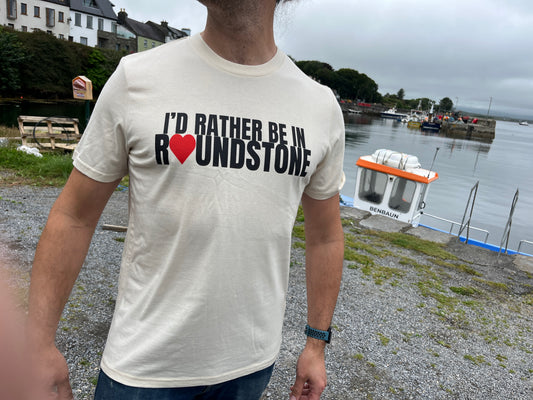 I'd Rather Be In Roundstone Off white T-Shirt