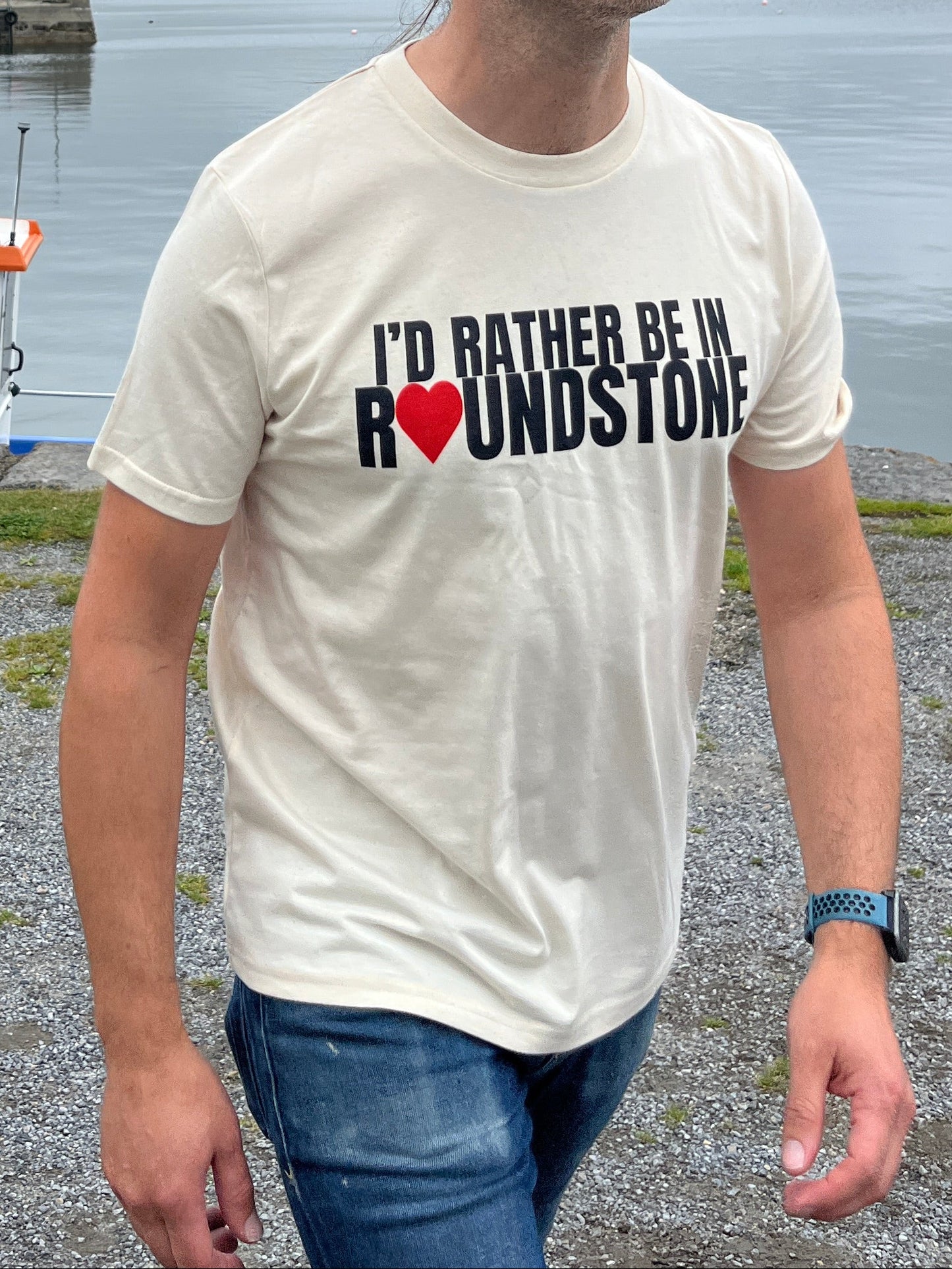 I'd Rather Be In Roundstone Off white T-Shirt