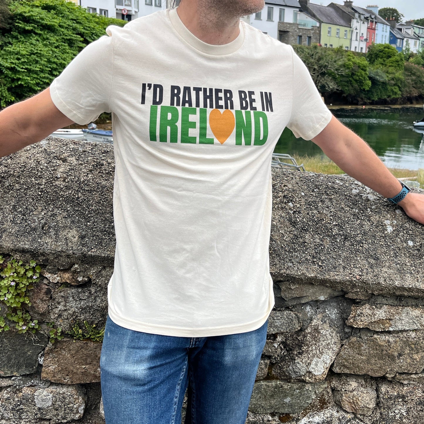 I'd Rather Be In Ireland Off White T-Shirt