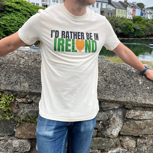 I'd Rather Be In Ireland Off White T-Shirt