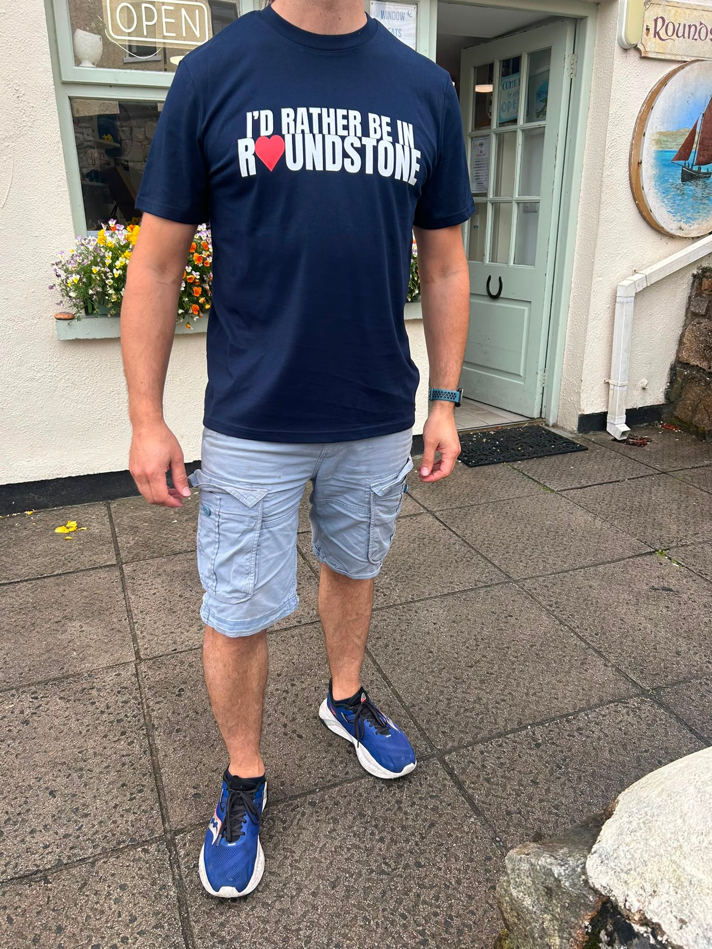 I'd Rather Be In Roundstone Navy T-Shirt