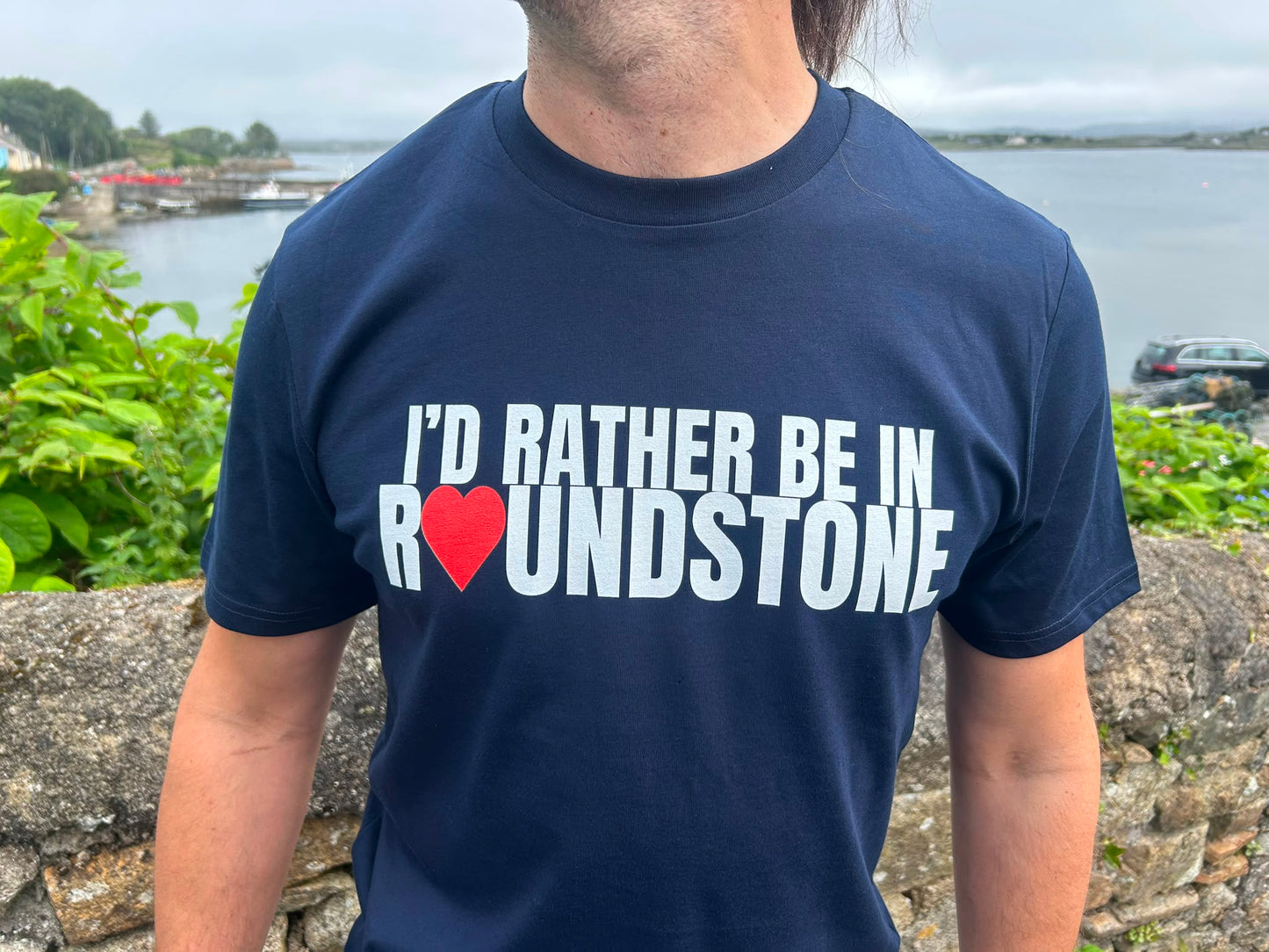 I'd Rather Be In Roundstone Navy T-Shirt