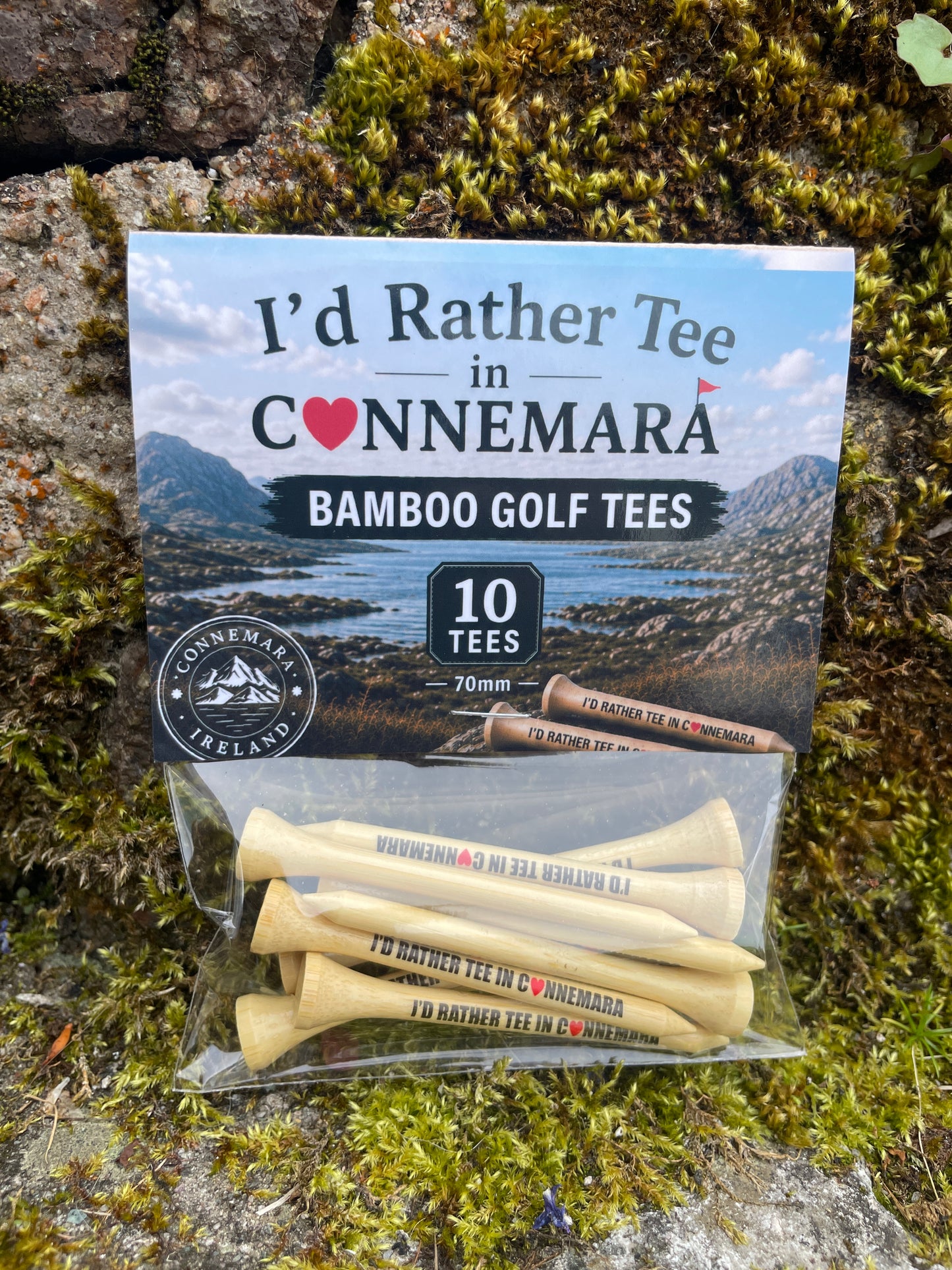 I'd Rather Tee in Connemara Bamboo Golf Tees